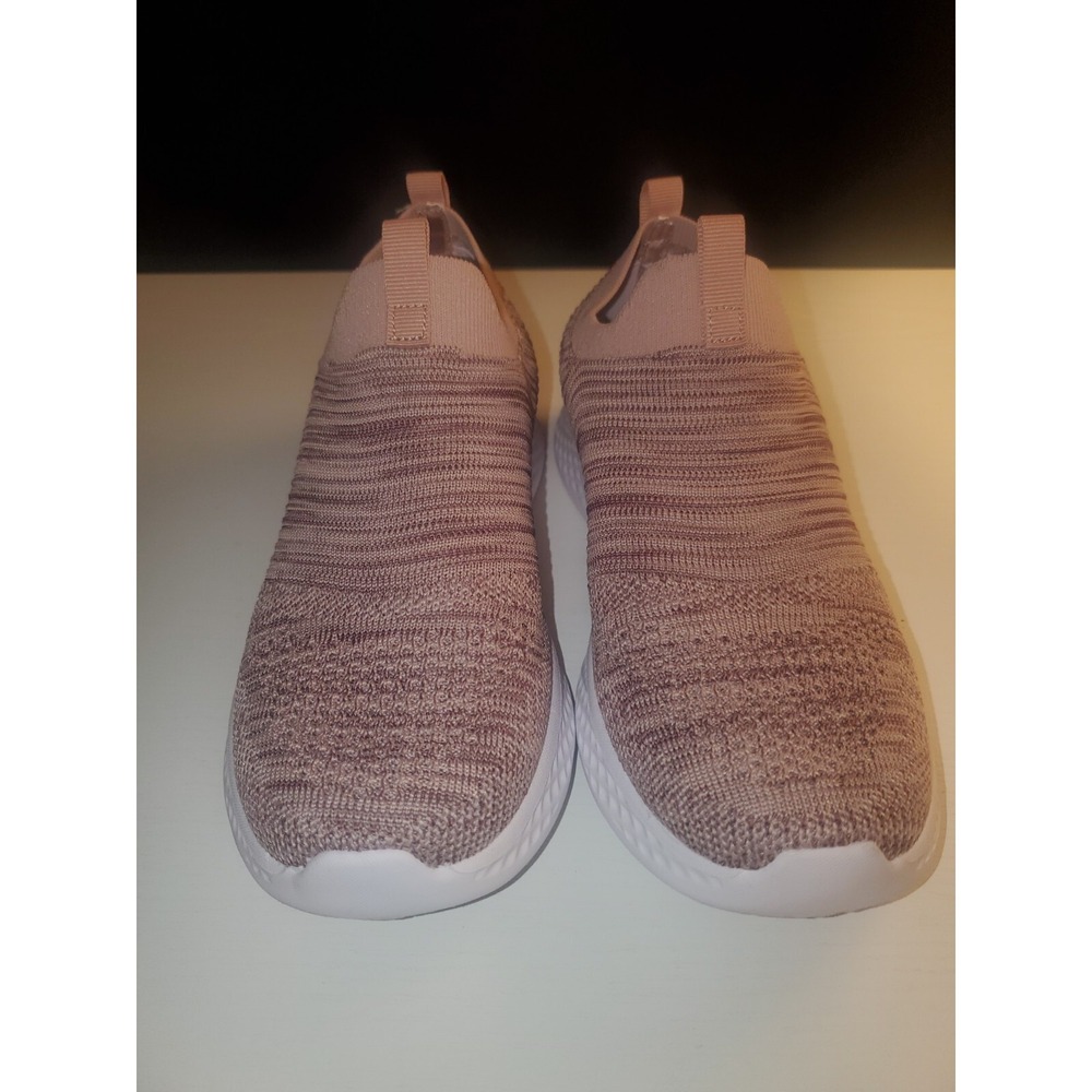 Cushionaire Women Dustin Stretch Knit PullOn Shoe Sz 7M Pink/Mauve comfort
